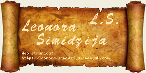 Leonora Simidžija vizit kartica